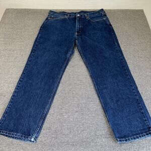 Levis 550 Denim Men's 36 x 30 Blue Relaxed Fit Straight Leg Jeans Casual